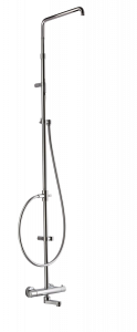 01-0960-CR CARIMALI Душевая стойка Rigoletto с телескопической ванной, одинарная