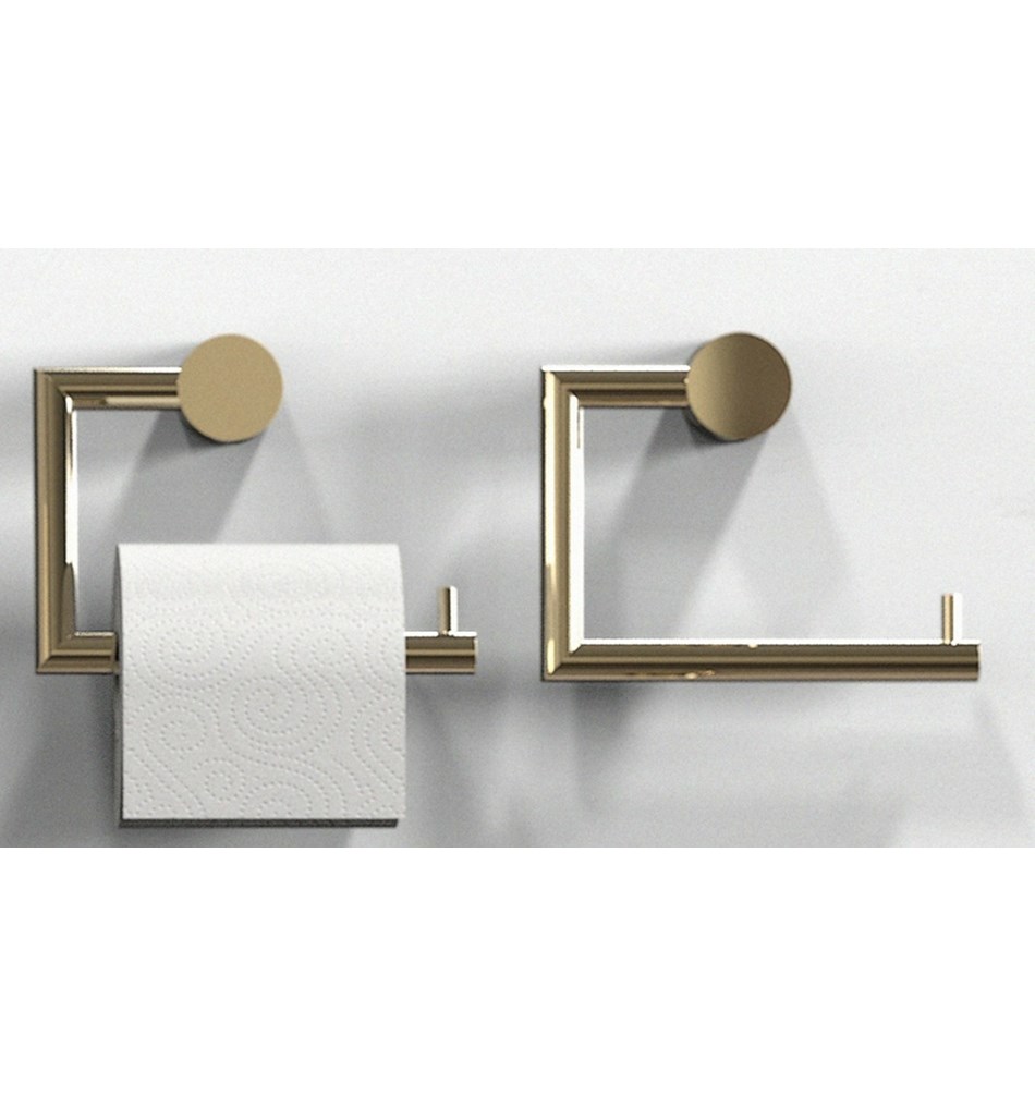 FROST Держатель туалетной бумаги 2 » золото Нержавеющая сталь Золото N1912-GO  - Вид №4
