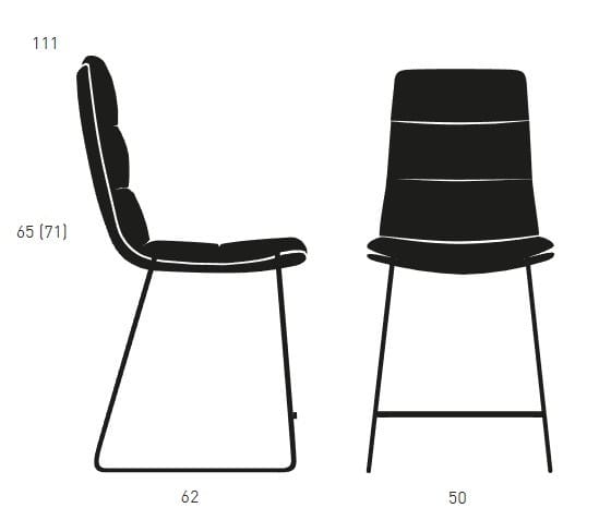 Тканевый стул KFF Arva Stitch ARCH-00057973 - Вид №6