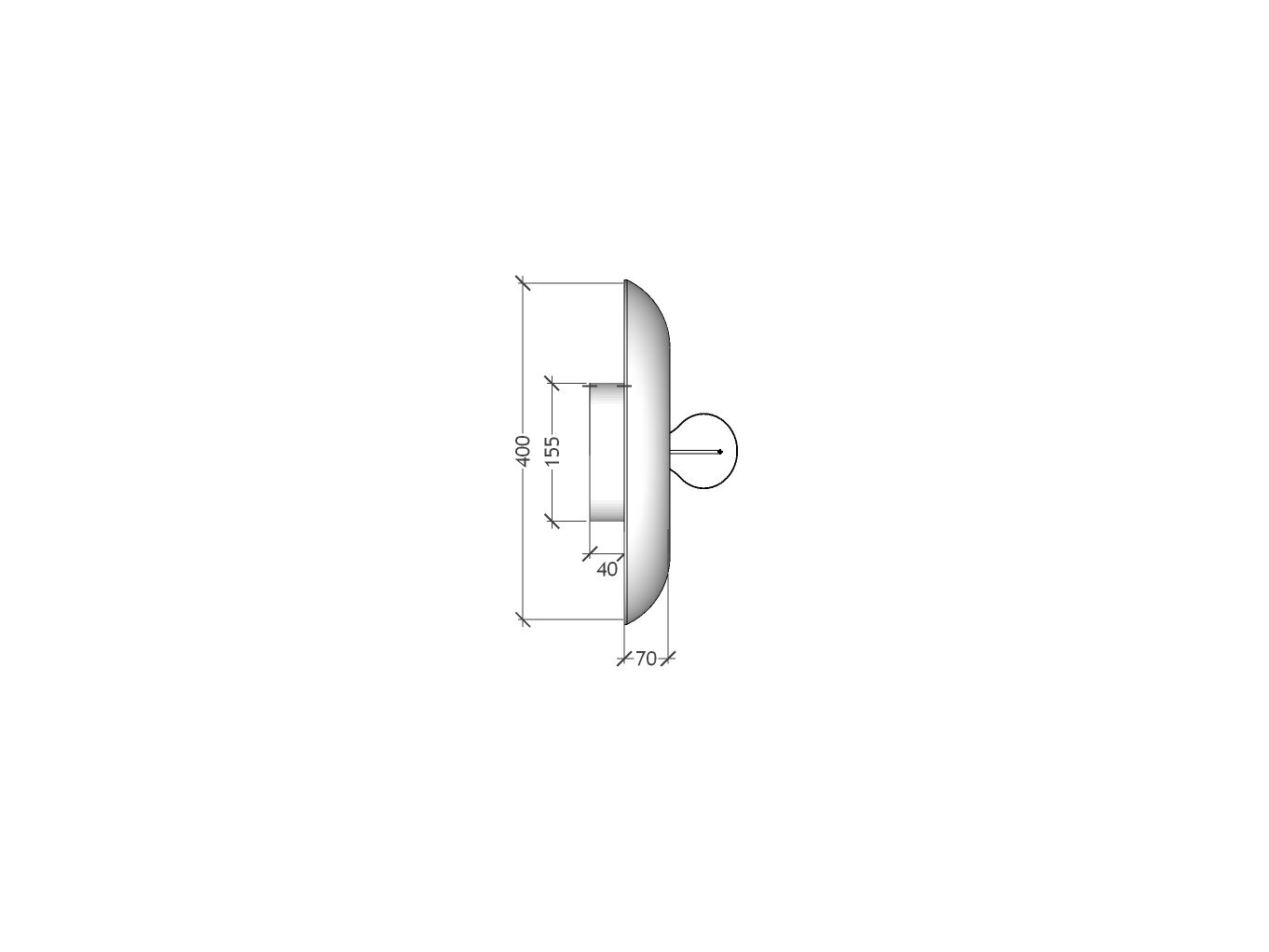 Аппликация ручной работы из термоформованного стекла RADAR INTERIOR ZENITH / BOMBATO ARCH-00044757 - Вид №4