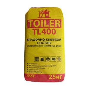 Клей для блоков Toiler TL400 25 кг 84857724 STLM-2012676