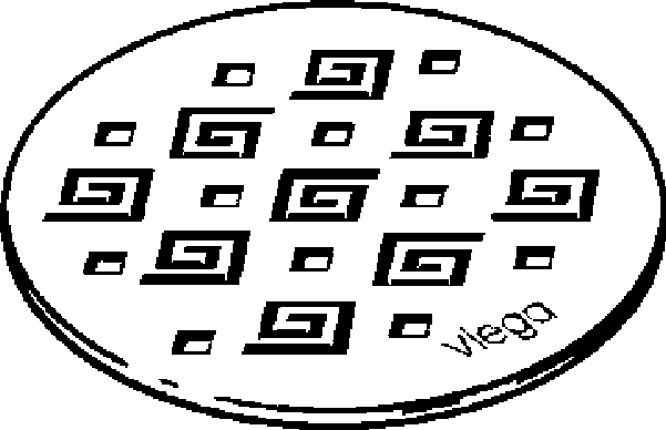 Канализационная арматура  Трапы для ванных Advantix  Оборудование  Решетки Visign VIEGA 586 423 Модель 4962.1 Santreyd  - Вид №1