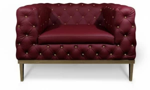 Porustudio Кресло из мягкой ткани с подлокотниками Broadway