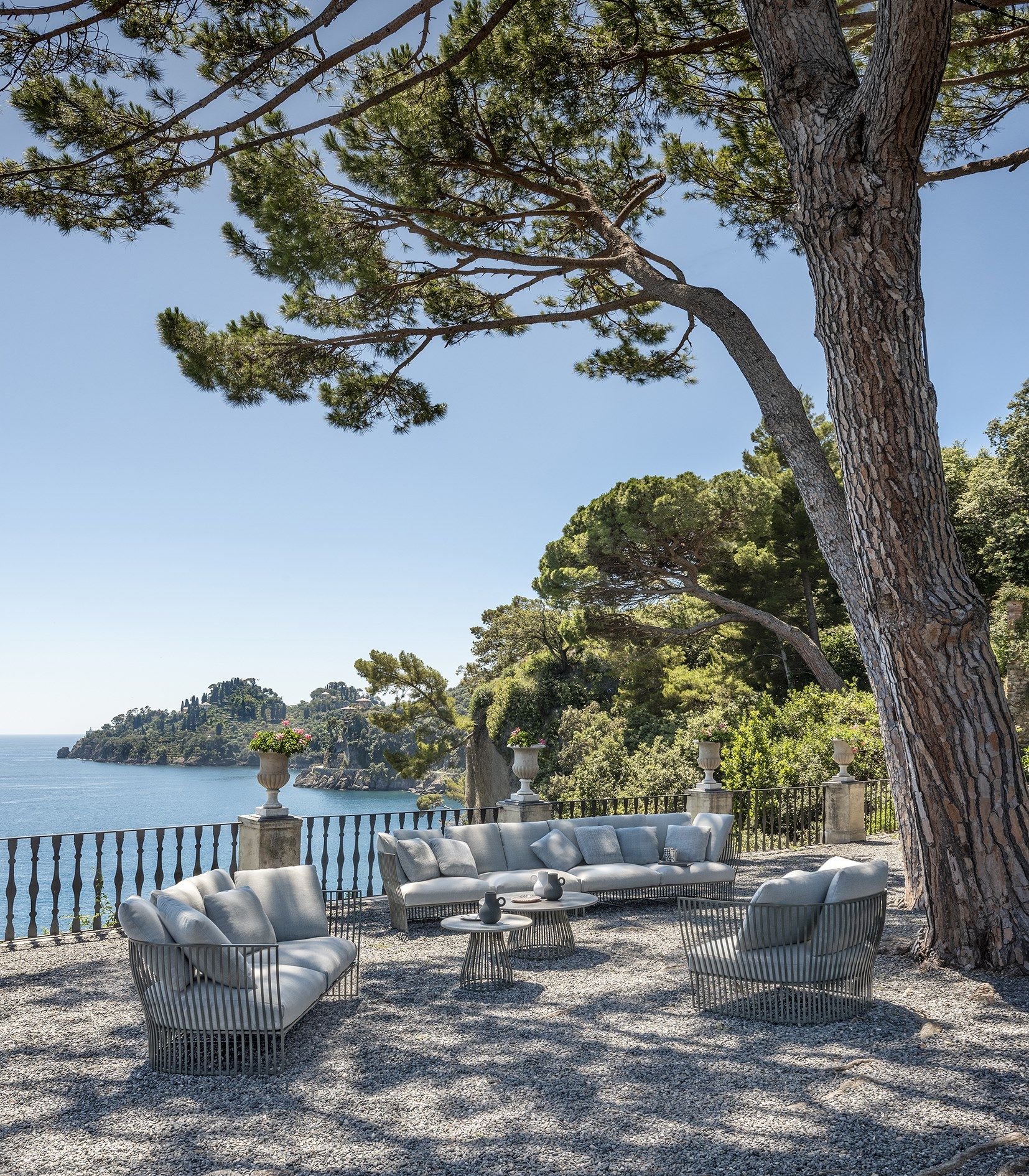 Тканевое и алюминиевое садовое кресло с подлокотниками Ethimo Venexia ARCH-00088409 - Вид №2