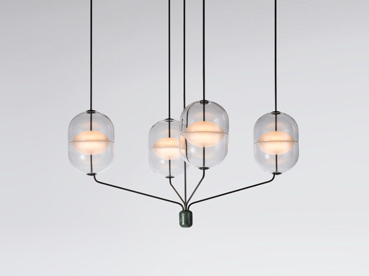 Светодиодный подвесной светильник из камня и стекла Rakumba Indre ARCH-00078865 - Вид №5