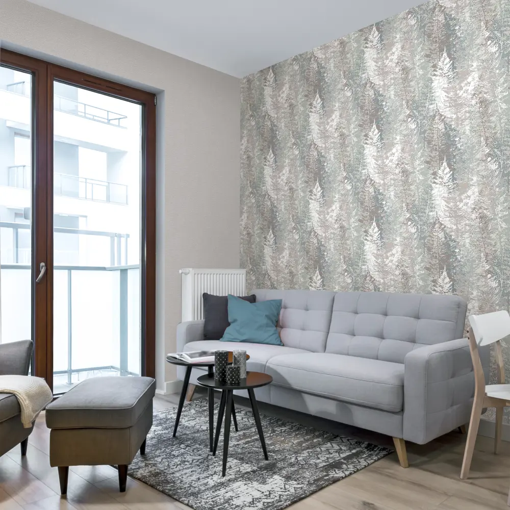 Обои флизелиновые Ateliero Fresh коричневые 1.06 м AT281968 STLM-2080512 - Вид №3