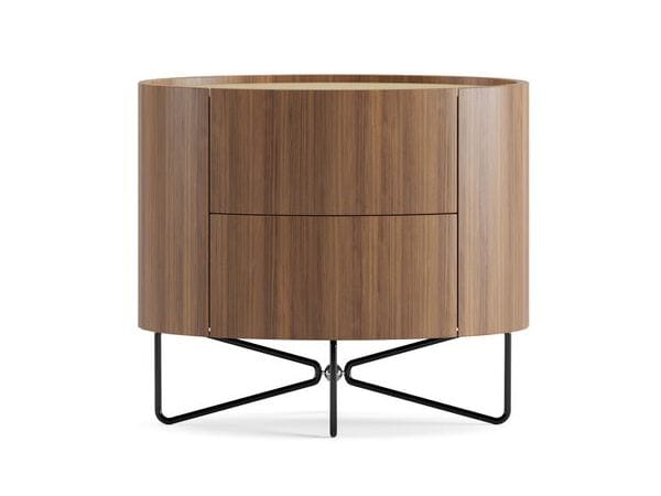 Деревянная овальная тумбочка с ящиками Ersa Гойя ARCH-00023069 - Вид №1