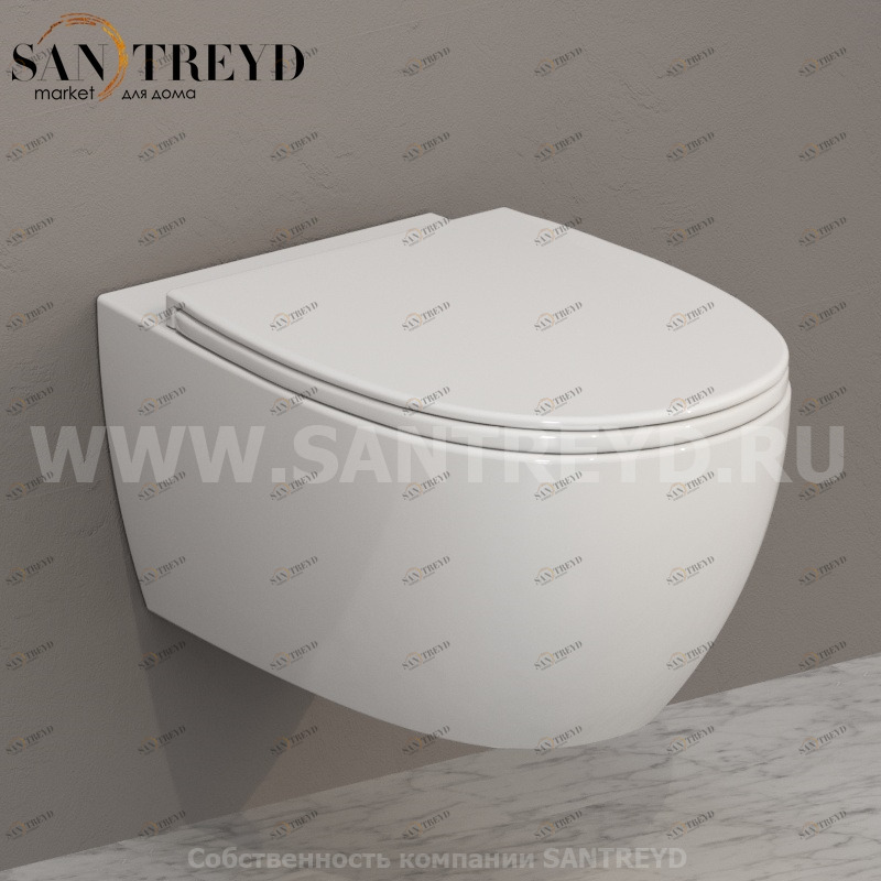 MDS02BI Подвесной унитаз настенный Белый Ceramica Globo 4ALL Италия