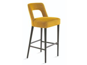 Высокий стул с подставкой для ног со спинкой