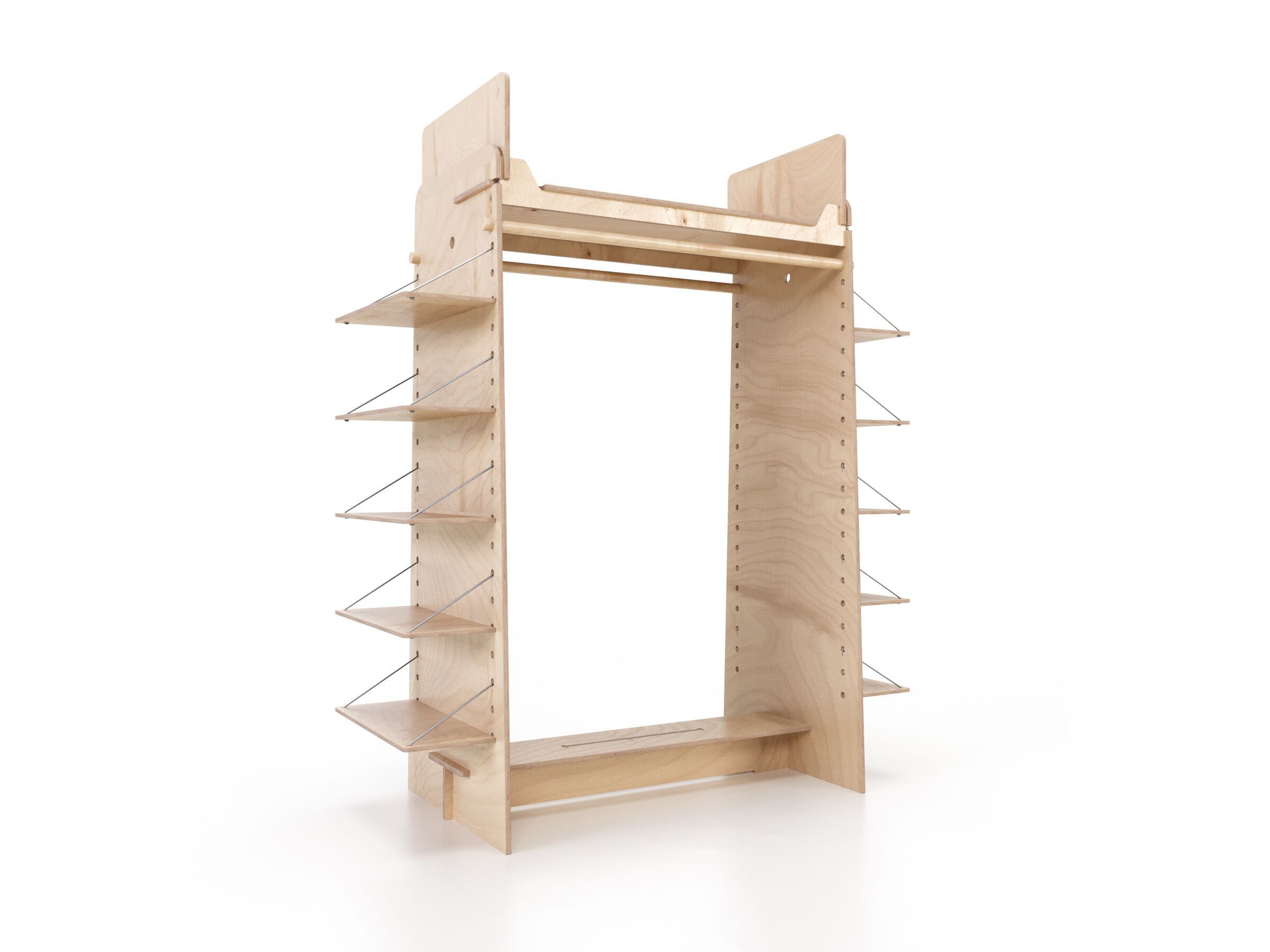 Деревянная напольная стойка дисплея Esposit экспоненты ARCH-00043782