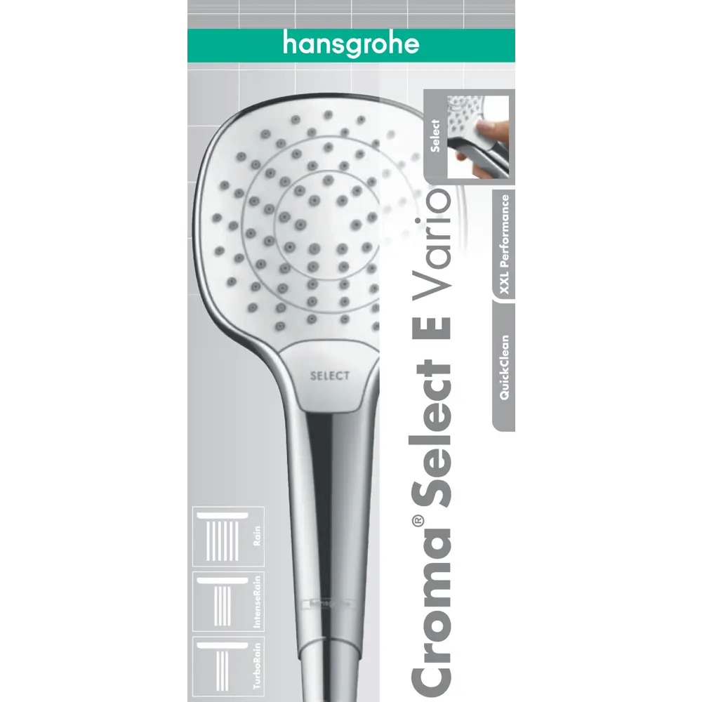 Лейка для душа Hansgrohe Croma Select E Vario, 3 режима 82600632 STLM-2133233 - Вид №8