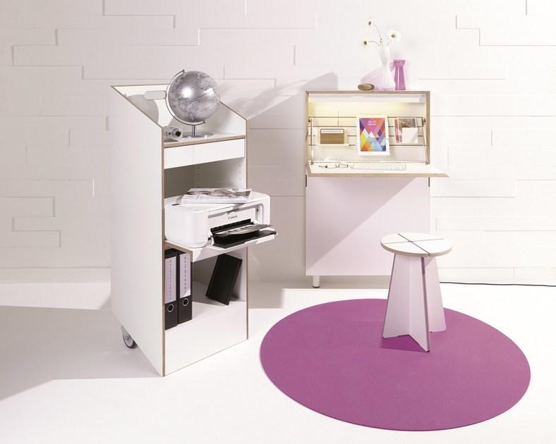 Müller Small Living Письменный стол из березы с откидными дверцами  Fl110  - Вид №7