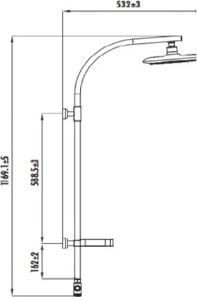 SH771 Душевой гарнитур (красный) Creavit  - Вид №2