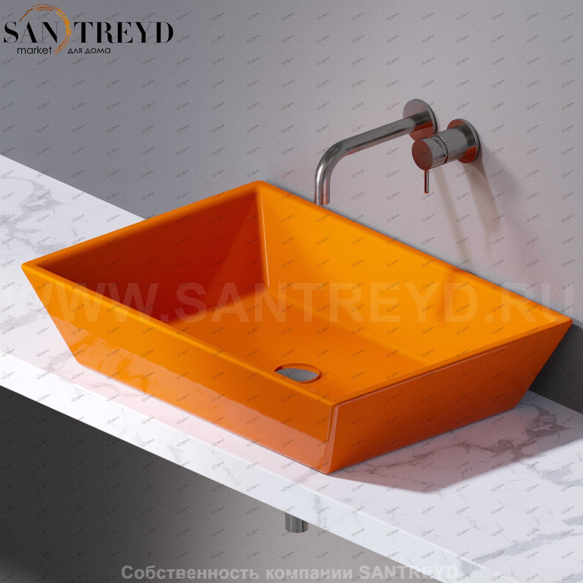 L292114 Накладная раковина на столешницу  прямоугольная A. e T. Italia PRISMA AeT ITALIA