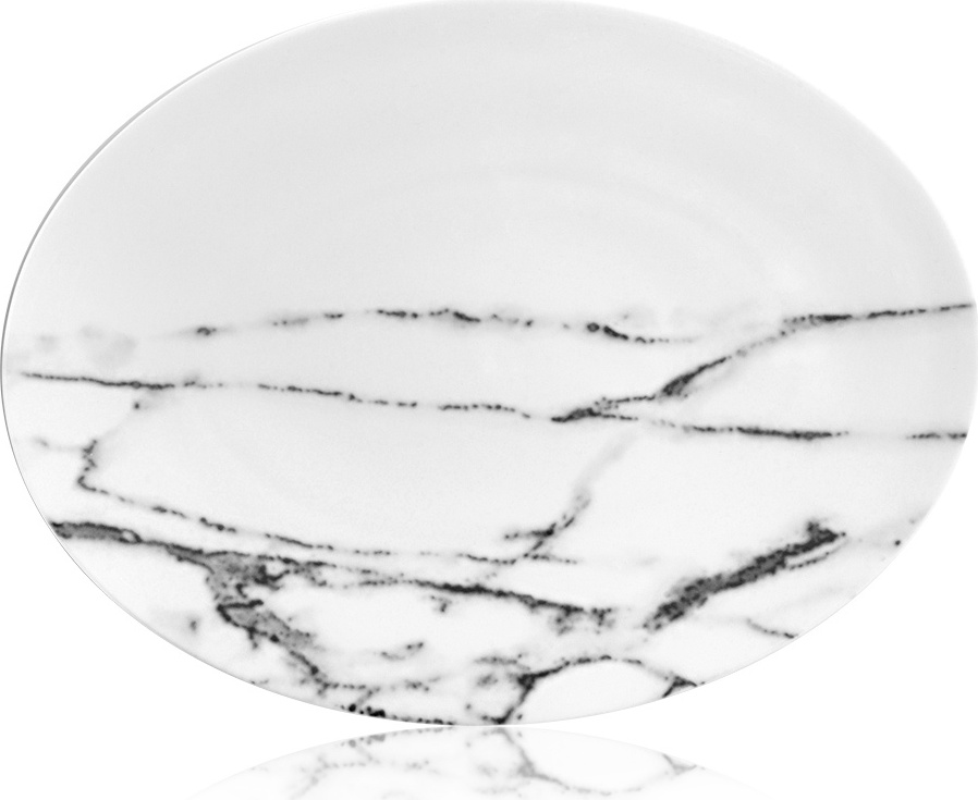 10603392 Dibbern Блюдо овальное Dibbern "Каррара" 24см Фарфор костяной 