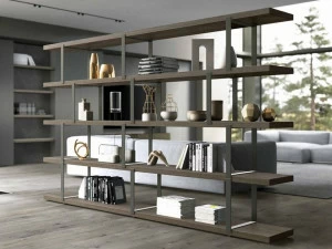 OLIVIERI Отдельностоящий деревянный книжный шкаф