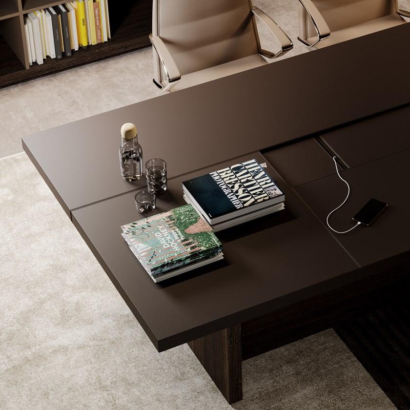 PROF Прямоугольный деревянный стол для переговоров Sessanta sun-id-1500408 - Вид №2