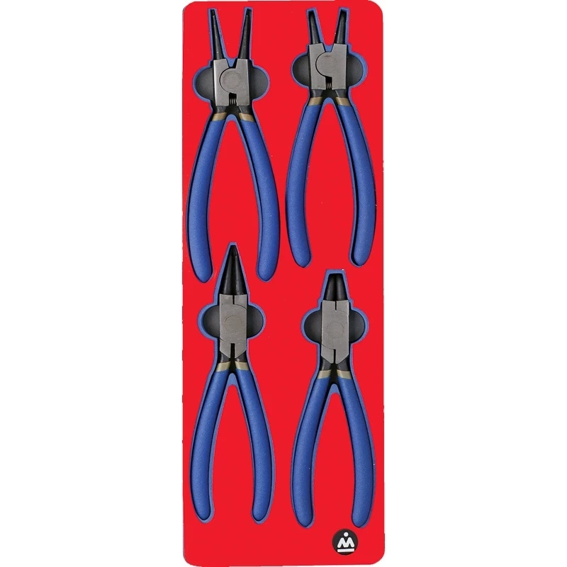 МАСТАК Набор съемников стопорных колец, ложемент, 4 предмета Верстакофф 5-3304