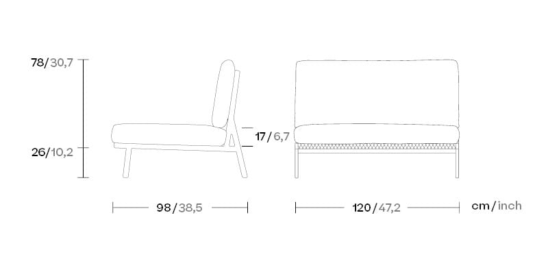 Мягкий модульный садовый диван Kettal Vieques ARCH-00116980 - Вид №4