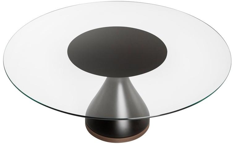 Tonin Casa Круглый стеклянный стол и основание из агломерированного мрамора sun-id-1473004 - Вид №4