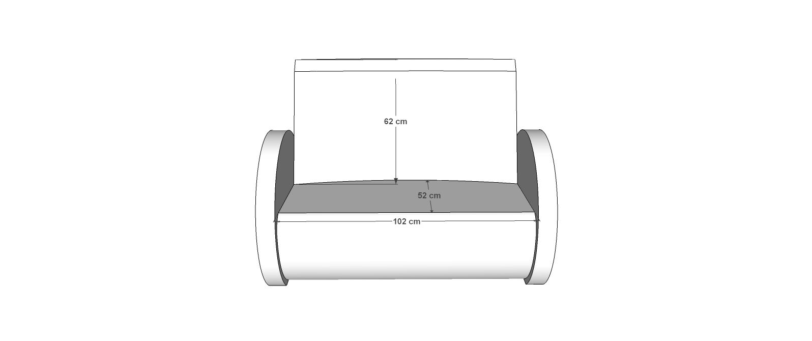 Lounge садовый набор из полиэтилена Kloris SUNSET ARCH-00142032 - Вид №13