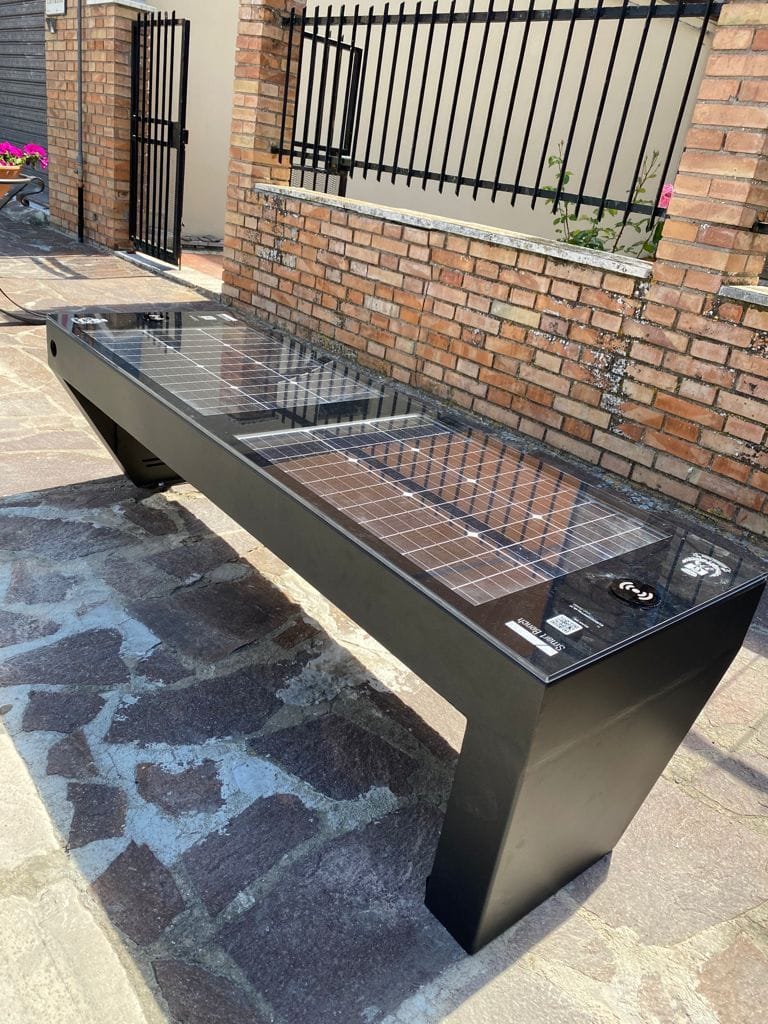 Скамья с USB-разъемом и беспроводной зарядкой EUROCOMITALIA VIVA FULL ARCH-00123854 - Вид №3