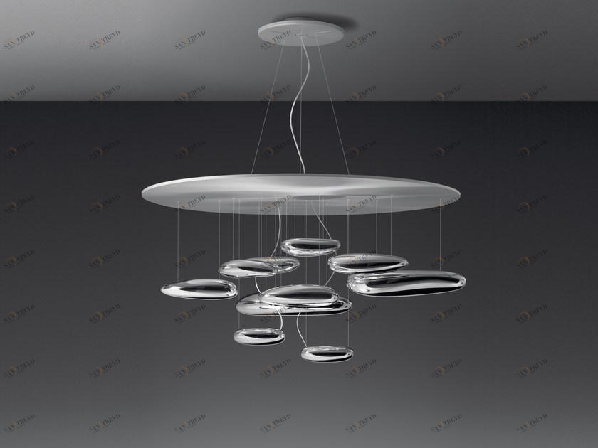 Artemide Подвесной светильник отраженного света из алюминия Mercury 1367110a