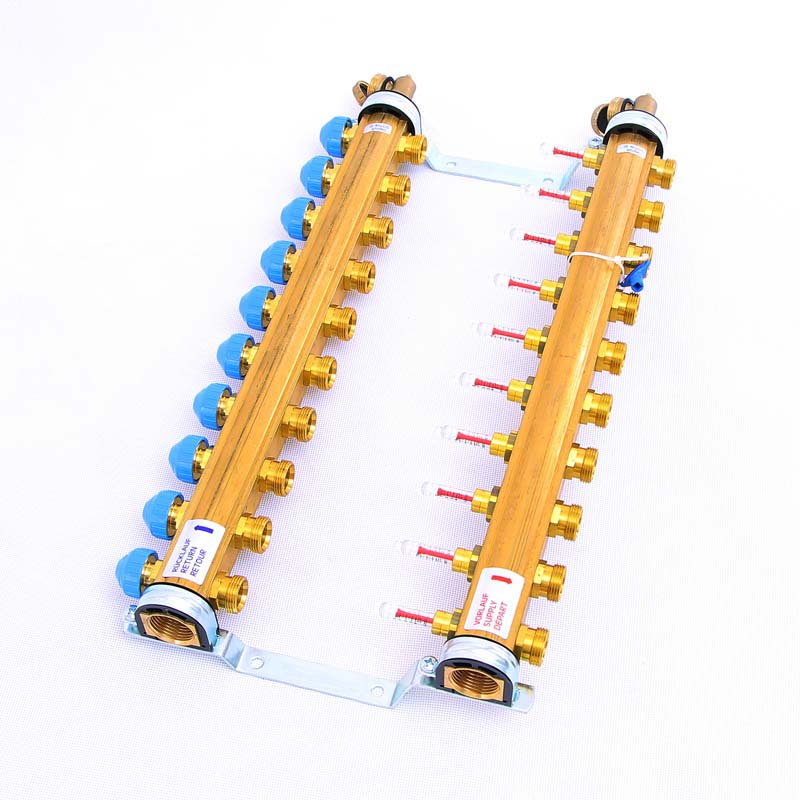 Коллекторная группа HKV/T с термостатическими вентилями и расходомерами WATTS Ind 1"x3/4"ЕК 10 выходов 10004204 - Вид №1