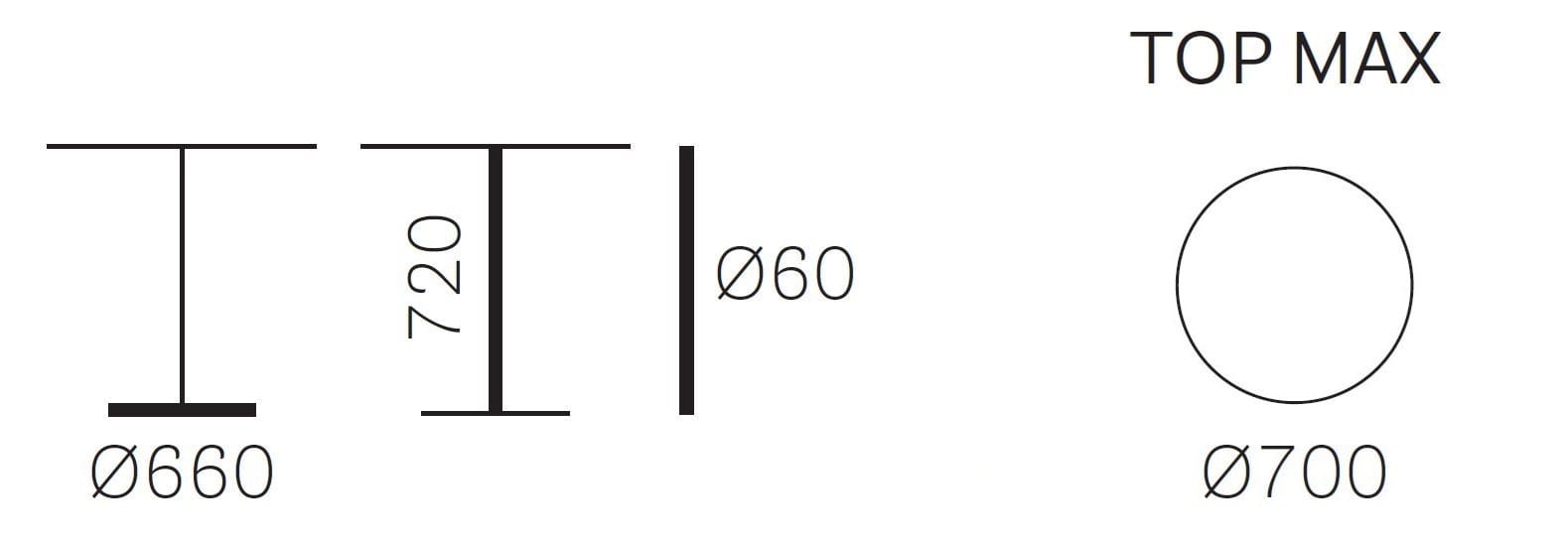 Штабелируемый стол с алюминиевым откидным верхом Pedrali Ypsilon ARCH-00030754 - Вид №2