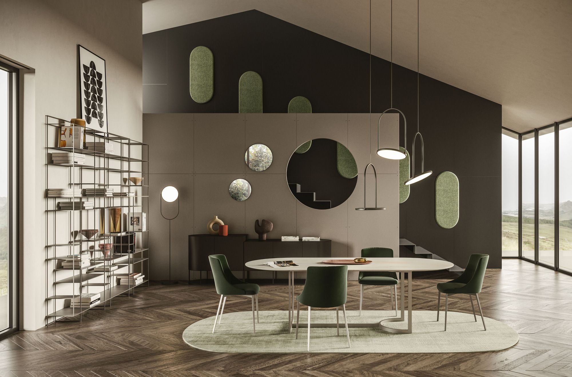 Регулируемая металлическая светодиодная подвесная лампа Ronda Design Lift ARCH-00091411 - Вид №6