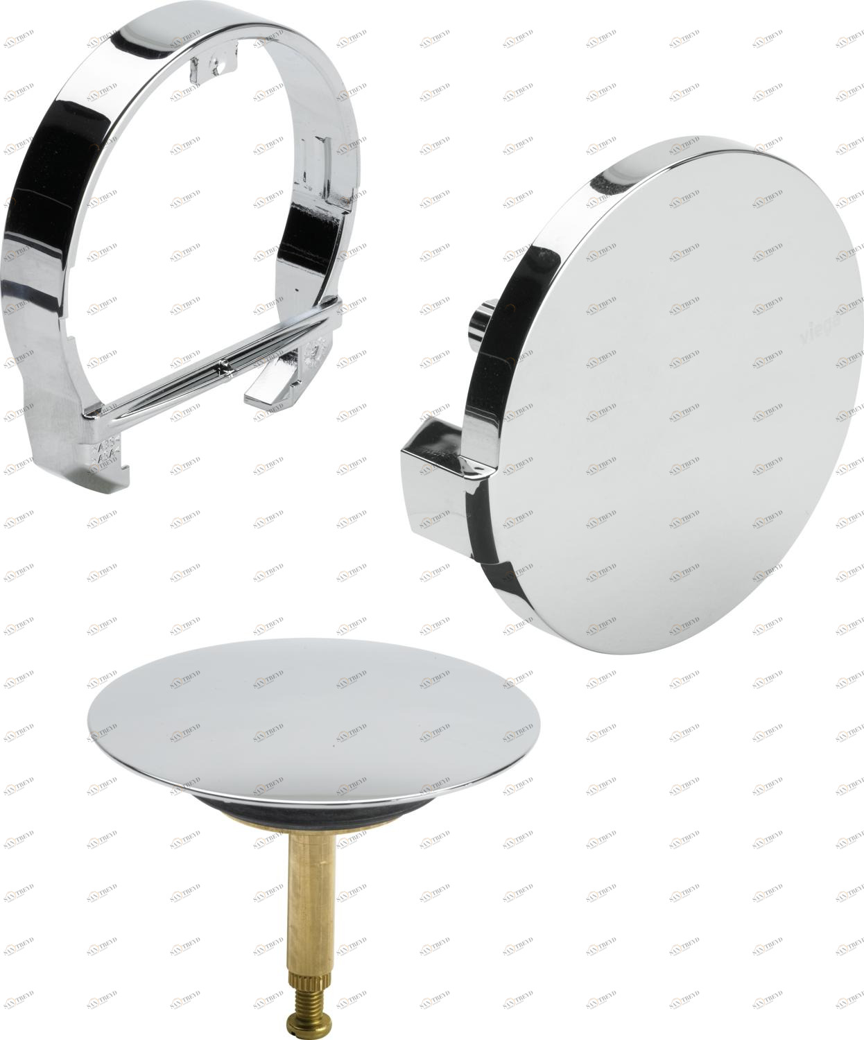 Канализационная арматура  Сифоны для ванн и душевых поддонов  Multiplex Trio VIEGA 766 481 1) Модель 6161.01 Santreyd 