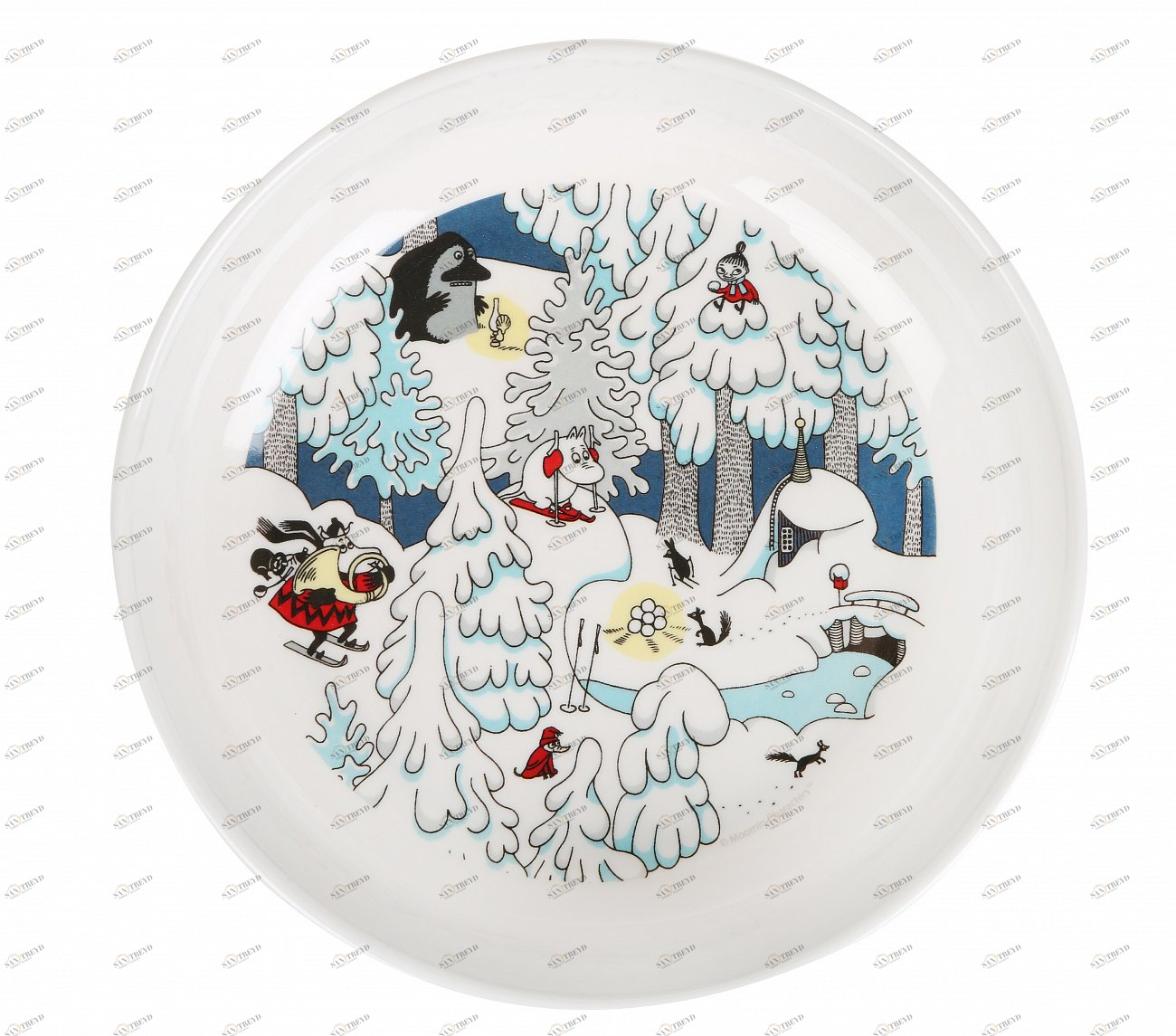 Пиала Волшебная зима, меламин, Martinex LE-VILLAGE ВОЛШЕБНАЯ ЗИМА 044736 Белый;синий 