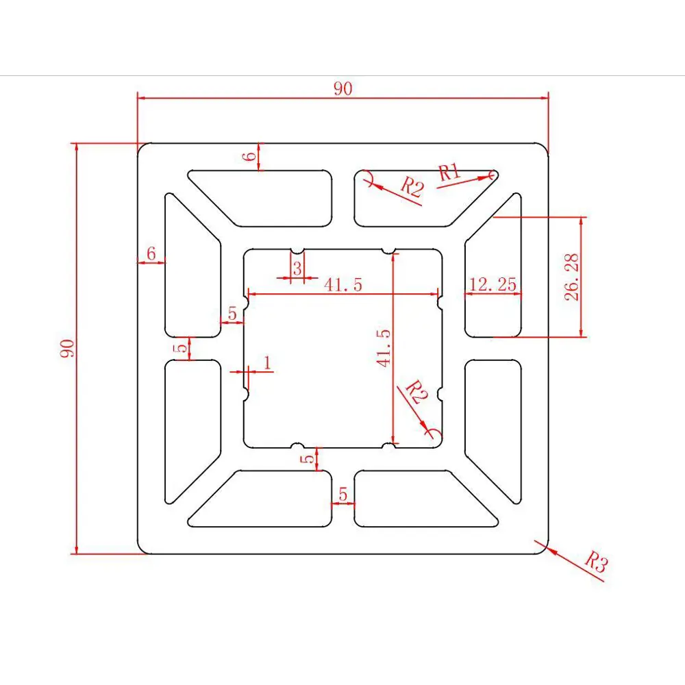 Поддерживающий столб ДПК СМ Decking цвет Мербау 90x90x3000 мм CM Прямой STLM-2012435 - Вид №2