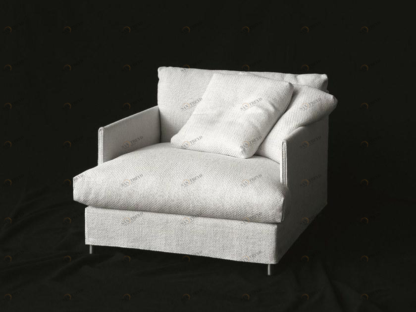 Living Divani Кресло из ткани с подлокотниками Chemise sun-id-1383147