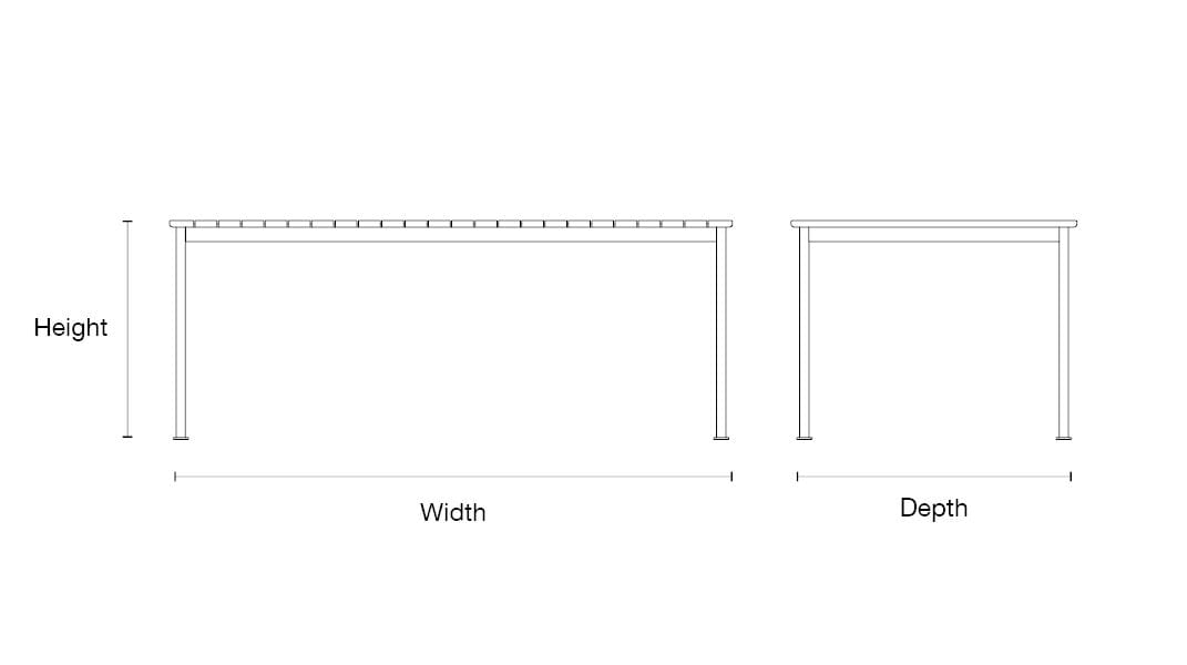 Прямоугольный садовый стол из тикового дерева Case Solas ARCH-00151698 - Вид №2
