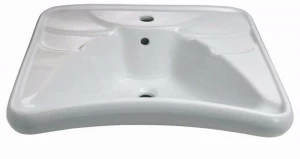 400 Подвесная раковина настенная овальная Saniline Classic белая