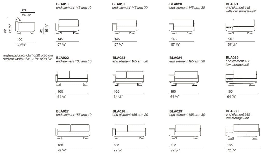 Угловой диван из ткани с полуостровом BODEMA Блейк ARCH-00066093 - Вид №4