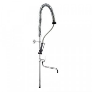 9420 Idral Душевая установка для предварительного ополаскивания посуды H = 1200 мм со смесителем в середине трубки Для настольных смесителей / смесителей