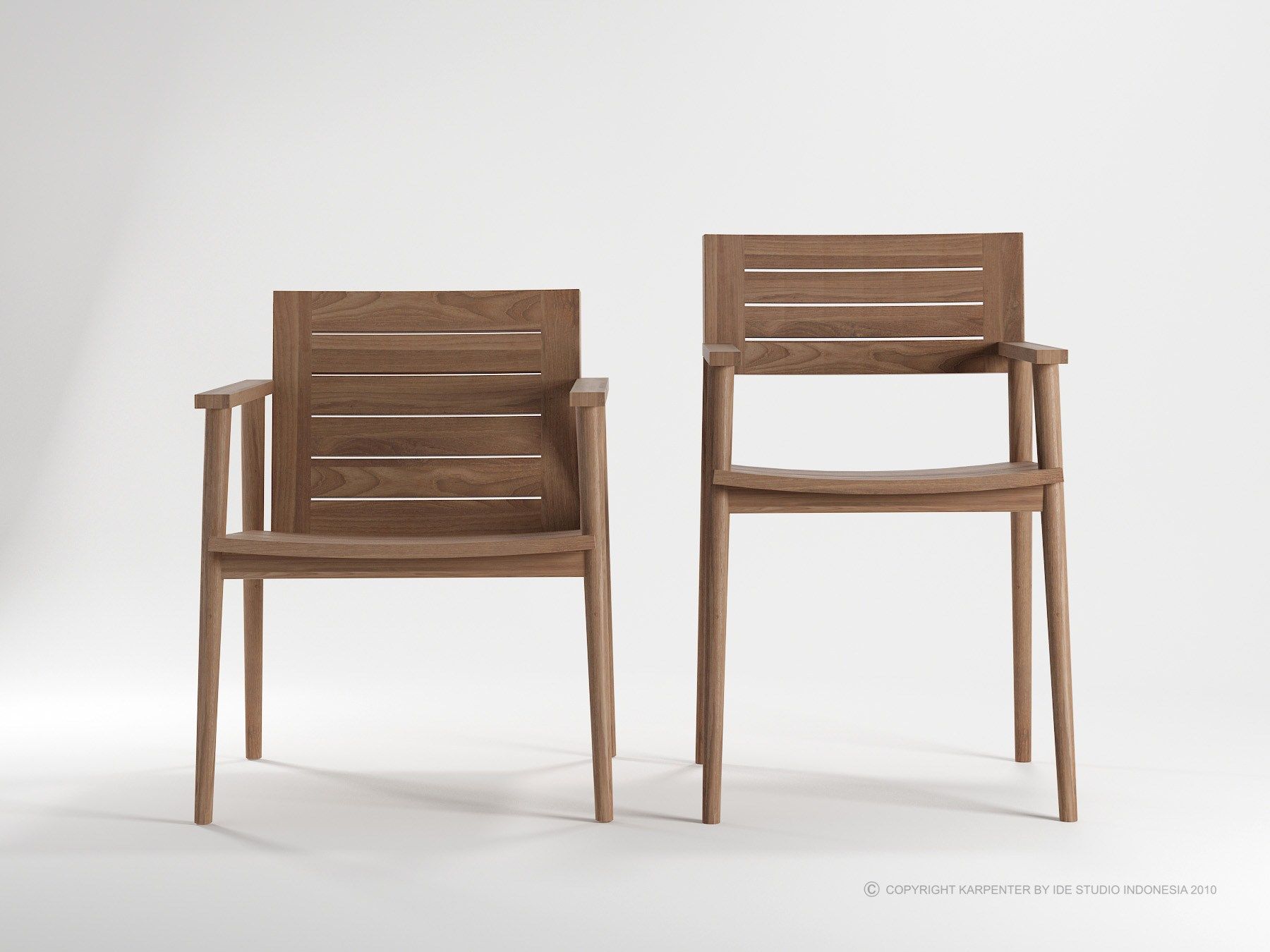 Садовое кресло из тикового дерева с подлокотниками KARPENTER Vintage Outdoor ARCH-00105304 - Вид №7