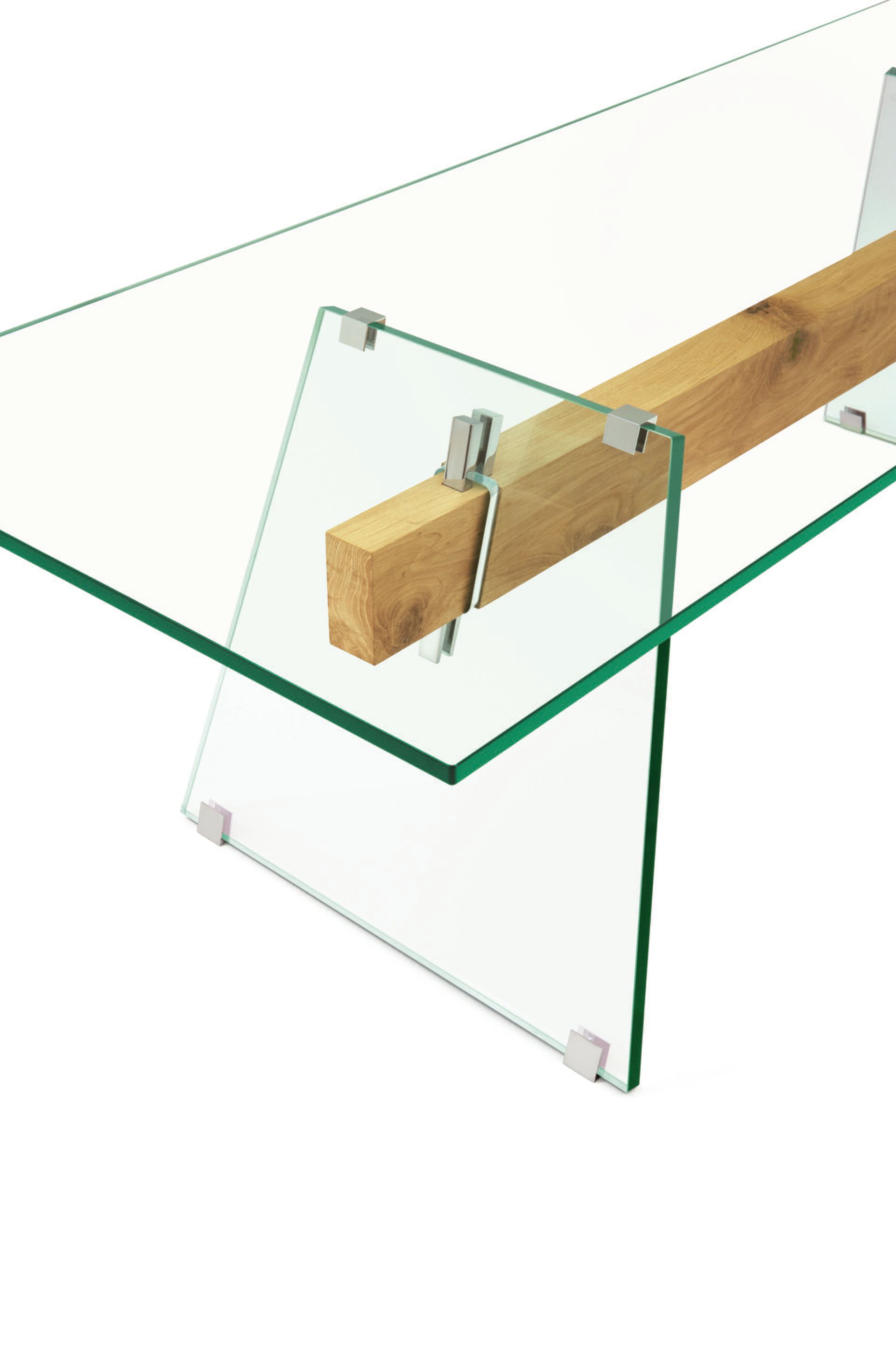 Деревянный и стеклянный стол Glas Italia COMPRESSION ARCH-00135666 - Вид №2