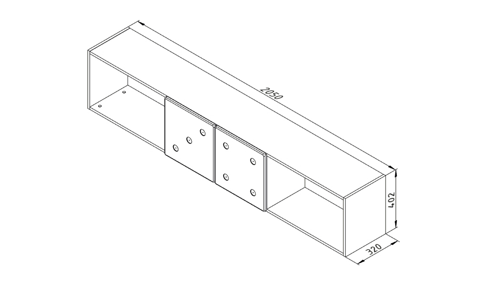Полка детская навесная большая "Продленка" МАНДАРИН ПРОДЛЕНКА 179568 Белый Santreyd  - Вид №3
