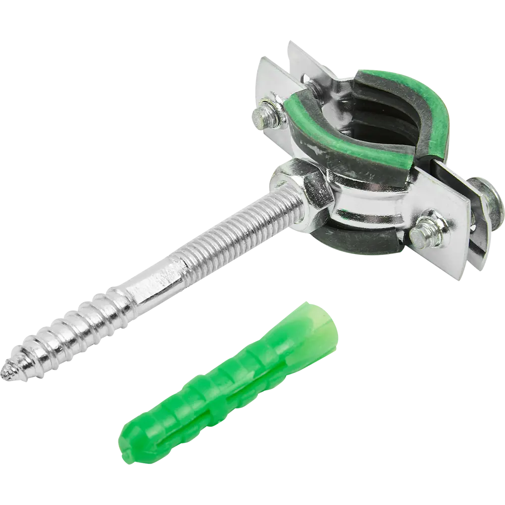 Хомут MAYER для труб 20-24 мм со шпилькой и дюбелем 84858776 STLM-0056335