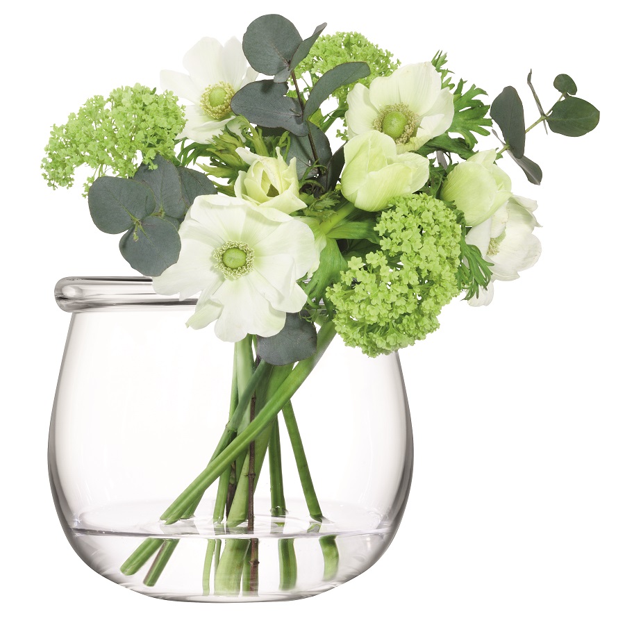 Ваза стеклянная прозрачная 15 см Collar LSA INTERNATIONAL - 300595 Прозрачный  - Вид №4