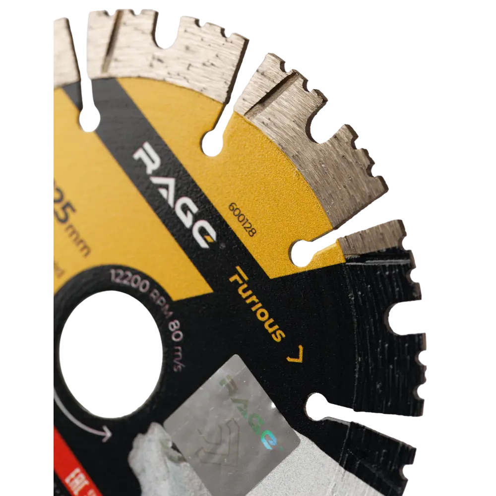 Алмазный диск RAGE Turbo для бетона и кирпича 125 мм 88483341 STLM-0077769 - Вид №6