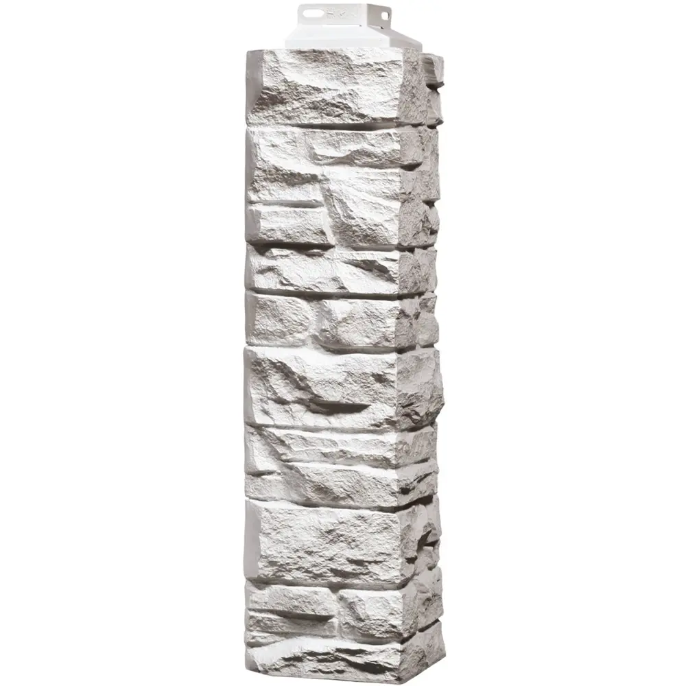 Угол наружный Fineber Скала цвет белый STLM-2098523