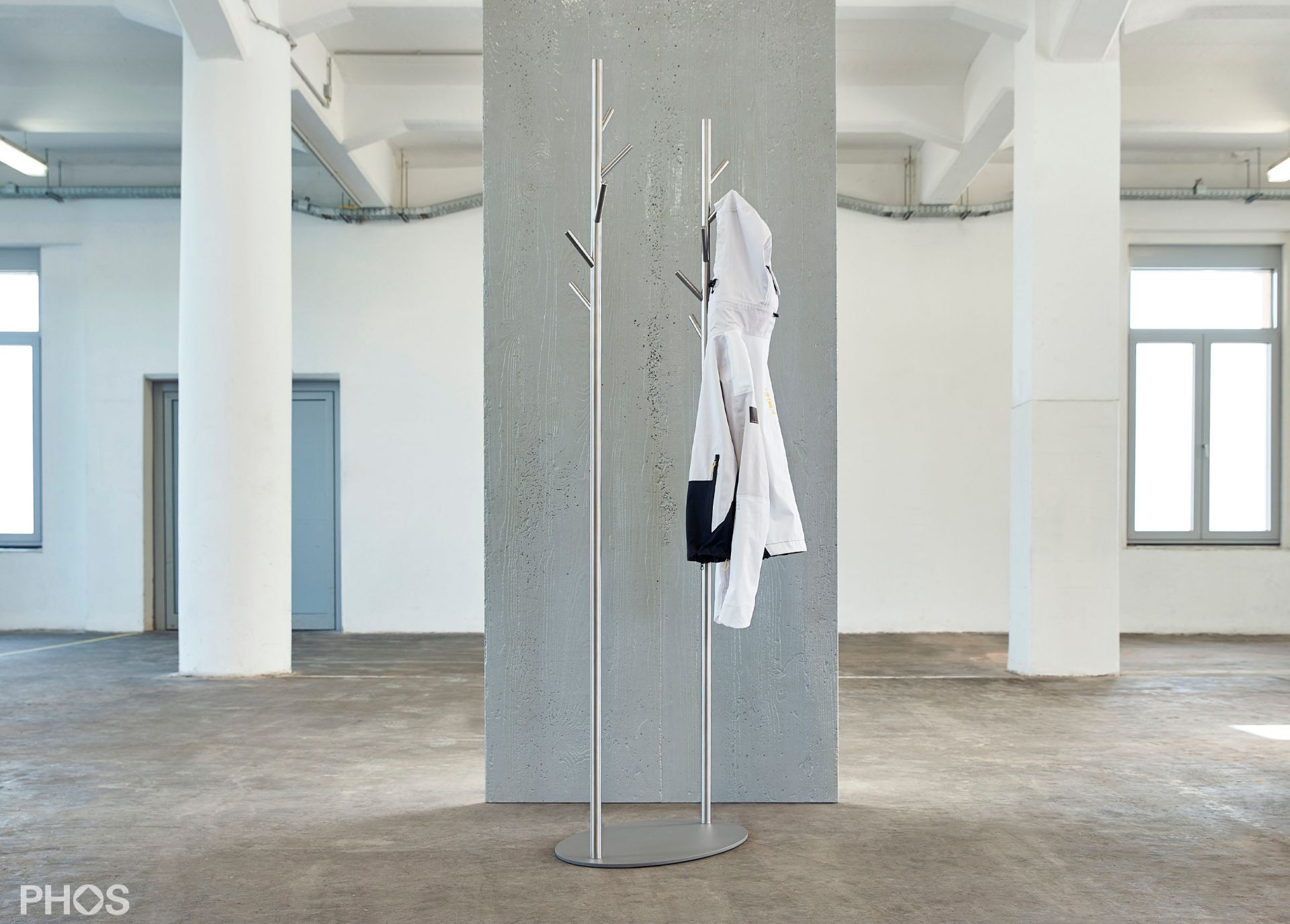 GSTR-D Вешалка для одежды ramus duo, основание: серый PHOS  - Вид №1