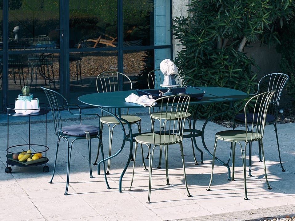 Стальной штабелируемый садовый стул с подлокотниками Fermob Opéra+ ARCH-00117827 - Вид №1