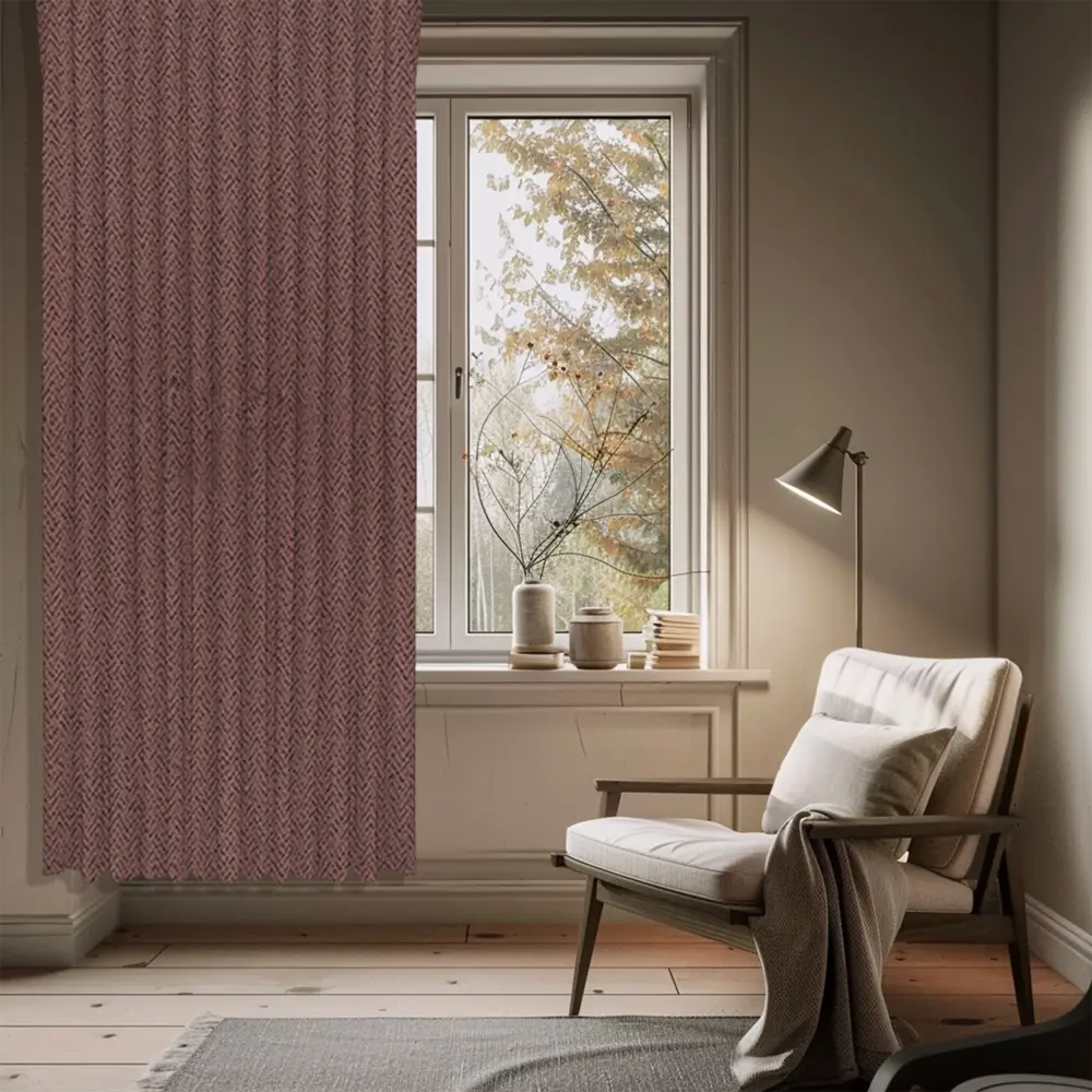 Штора WITERRA на ленте со скрытыми петлями 200x280 см, терракотовый 89400589 STLM-1563008