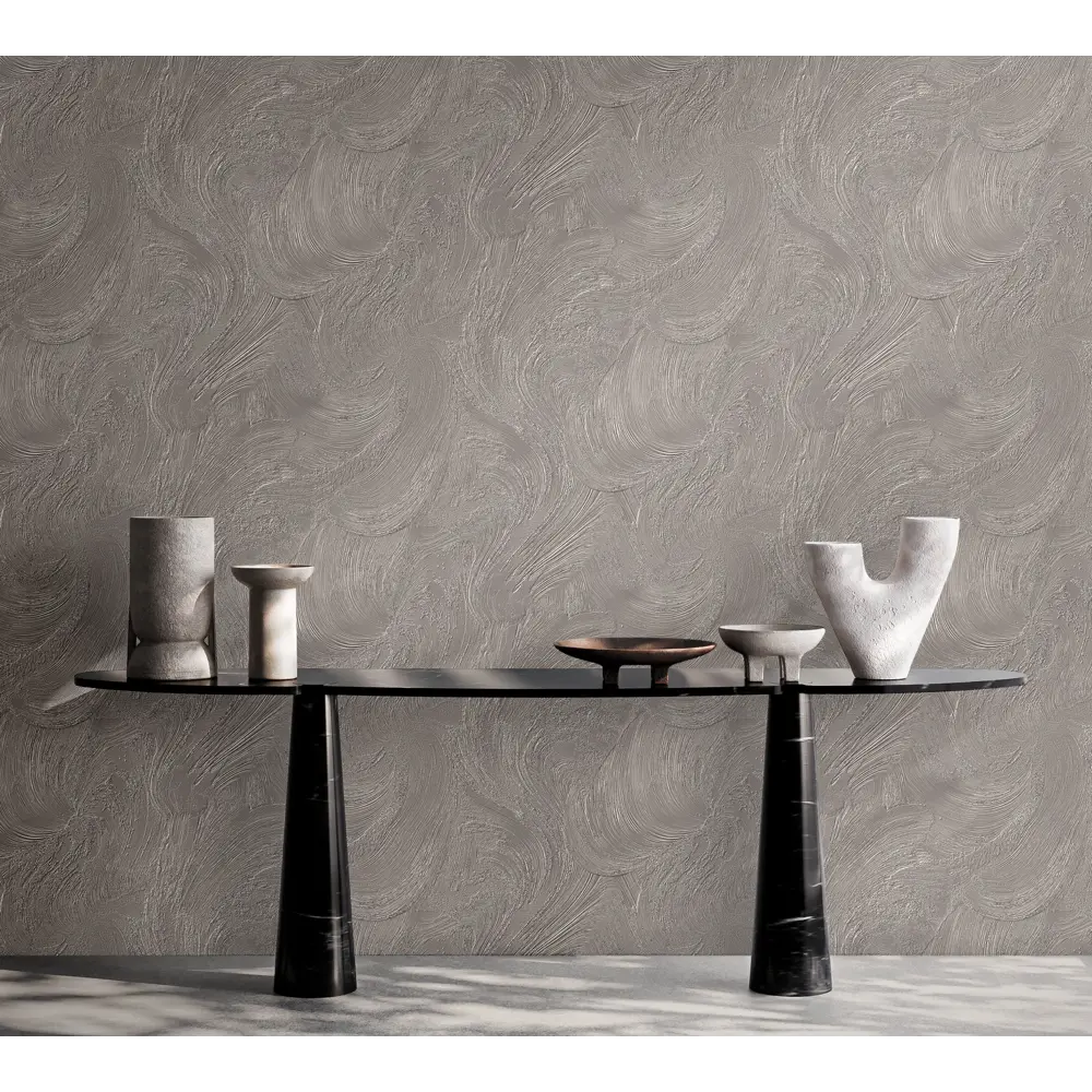 Обои флизелиновые Ateliero Дель Венто 1.06 м темно-серые At587353 Дельвенто STLM-2163474 - Вид №4