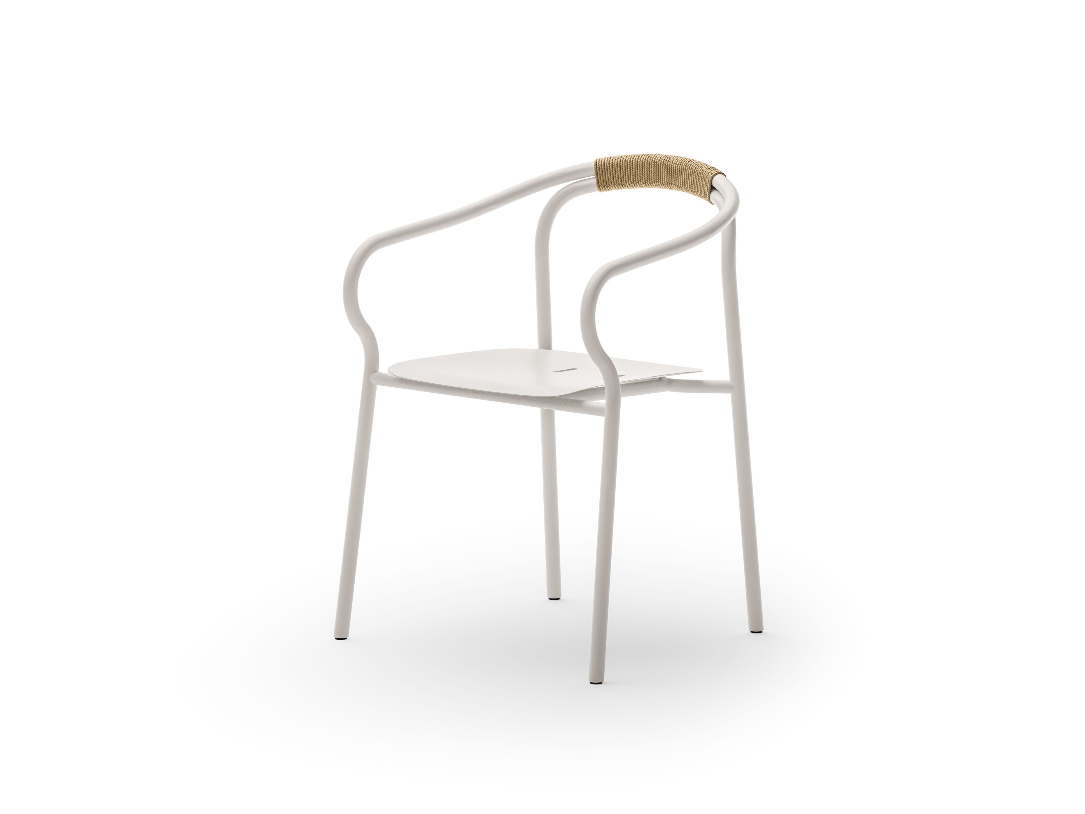 Алюминиевый садовый стул с подлокотниками Unopiù Salò ARCH-00150231